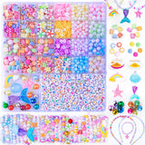 Danrun Charms Bracelet Making Kit for Girls 8-12, Cute Beads for Jewelry Making Kit for Kids Girls, Arts and Crafts for Kids Age