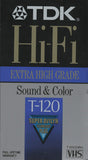 TDK T120HF Hi-Fi VHS Tape (120 Minutes)