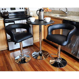 Amerihome Bsset29 Modern Curvy Bistro Set - 3 Piece Set