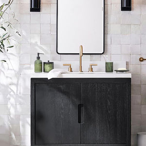 4PCs Heavy Weight Decent Glass Bathroom Accessories Set with Decorative Pressed Pattern - Includes Hand Soap Dispenser & Tumbler