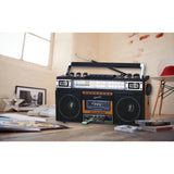 Supersonic Sc-3201Bt 4 Band Radio & Cassette Player Boombox, Bluetooth Speaker, Am/Fm/Sw Radio With Mp3 Playback, Usb & Sd Card,