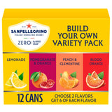 Sanpellegrino Zero Grams Added Sugar Italian Sparkling Drinks, Sparkling Fruit Beverage, Made with Natural Flavors, Build Your O