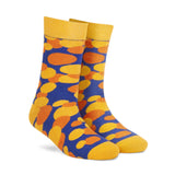 Dynamocks Socks For Men And Women (Pack Of 1 | Crew Length | Material: Combed Cotton | Multicolour | Size: Free (Uk 712)) (Bu