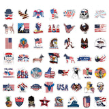100pcs American Stickers Independence Day Aesthetic Vinyl Stickers Stickers for Laptop Water Bottle Hydro Flask Bicycle Computer