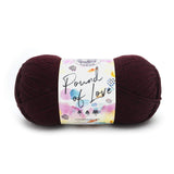 Lion Brand Yarn Pound of Love, Value Yarn, Large Yarn for Knitting and Crocheting, Craft Yarn, Claret