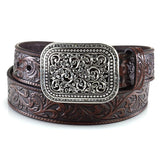 Ariat WomenS Floral Leather Belt Brown XLarge
