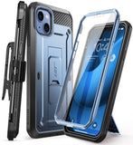 SUPCASE for iPhone 14 Case with Stand & Belt-Clip (Unicorn Beetle Pro), [Built-in Screen Protector] [Military-Grade Drop Protect