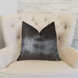 Plutus Brands Tip Dyed Mink Throw Pillow, 26 X 26, Dark Brown