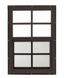 Shed Window 14 W x 21 H, Flush Mount Brown for Sheds, Playhouses, and Chicken Coops 1 PK (W1421BRBX1)