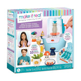 Make It Real: Mini Pottery Studio 26 pcs DIY Pottery Kit, Mess Free Air Dry Clay, 10 Projects, Tweens, Girls & Kids Ages 8+