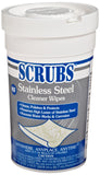 SCRUBS 91930 Stainless Steel Cleaner Towels, 9 3/4 x 10 1/2, 30 Wipes Per Canister