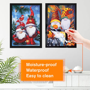 NAIMOER Diamond Painting Frames 1Pack, Frames for 12x16in/30x40cm Diamond Painting Canvas, Diamond Art Accessories Frame Self-Ad