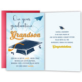 YIWANSIN Grandson Graduation Card Gift from Grandma and Grandpa, Congratulations Card Gift for Grandson, High School College Gra
