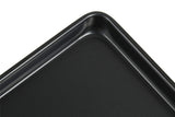11 Inch Baking Sheets Pan Nonstick Set of 2, Walooza 1-inch Deep Baking Trays, 11X9 Inch Cookie Sheet Replacement Toaster Oven T