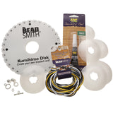 The Beadsmith Kumihimo Starter Kit Includes Disk,Adhesive, Bobbins, Findings, Cord and Instructions & Projects Japanese Art 