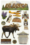 Paper House Productions STDM0116 3D Sticker 4.5 x 7 Sheet, Alaska