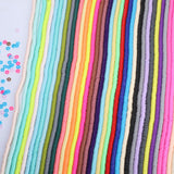19000pcs 50 Strands Clay Bead Bracelet Kit, 6mm Flat Round Polymer Clay Beads Spacer Heishi Beads for Jewelry Making Earring Nec