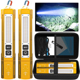 Rechargeable Flashlights High Lumens - Super Bright Small Pocket Magnetic Flashlight, 8 Modes LED Tactical Flash Light, Dual But
