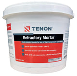 Tenon Refractory Mortar High Temperature Mix for Fireplaces, Fire Pits, Chimneys, Parging, Brick, Clay, and More, White in Col
