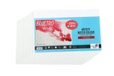 Brustro 100% Cotton Artists Watercolour Paper 300 Gsm 14 X 21 Cm Rough (12+3 Sheets)