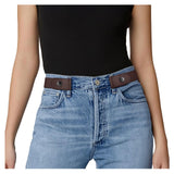Whippy MenS And WomenS BuckleFree Comfortable Elastic No Bulge No Hassle Invisible Belt (Free Size)