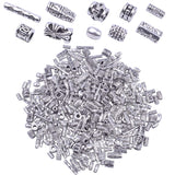 BronaGrand 100g (about 250-400pcs) Antique Silver Column Spacer Beads Bracelet Charms Necklace Pendants Jewelry Findings Accesso