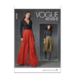 Vogue Misses Pants Sewing Pattern Packet, Design Code M8234, Sizes SMLXLXXL, Multicolor