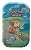 Pok mon TCG: Sinnoh Stars Mini Tin - Chimchar, Pachirisu (2 Booster Packs & 1 Pok mon Art Card),Multicolor