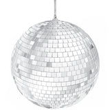 Mirror Disco Ball with Attached String for Hanging Ring, Reflects Light, Party Favor, 5 (Single)