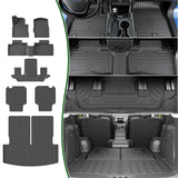 xipoqix 6 Seats Floor Mat Cargo Mat Compatible with 2020-2025 Ford Explorer Cargo Liner with Backrest TPE 2nd Row Backrest Trunk