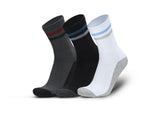 Toe Trends MenS Regular Length Full White Terry Ribbed Socks Cushioned For Comfort, Breathable Cotton Socks For Men Free Siz