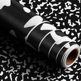 Drydiet Composition Notebook Peel and Stick Contact Paper Black and White
