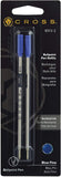 Cross Universal Ballpoint Pen Refill, Fine Point, Blue, 2Pack (85122)
