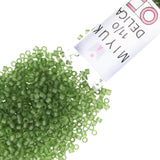 Miyuki Delica Seed Beads - Size 11/0 (1.6 mm), DB1267, Matte Transparent Olive, 7.2 g, Approx. 1440 Beads, Made in Japan
