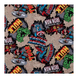 Marvel Comic Burst Cotton Calico Fabric (1 Yard) - Printed Sewing Lightweight Precut Fabric for Sewing Clothes, Homeware, & Othe