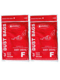 EnviroCare Replacement Vacuum Cleaner Dust Bags made to fit Royal Dirt Devil Type F CanVac and Power Pak canister models 6 Pack