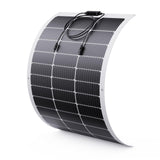 Callsun 100W Ultra-Thin Flexible Solar Panel 12V, 11BB 23% High-Efficiency ETFE Monocrystalline Panel, 240 Bendable Design for C