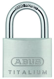 ABUS 64TI/50 C Titalium Aluminum Alloy Padlock Keyed Different