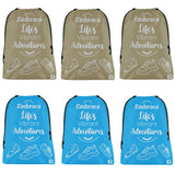 Kuber Industries Pack Of 6 Travel Bags For Clothes | Waterproof Storage Bag For TravelHiking | Parachute Travel Pouches | Packi