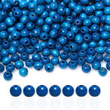 TOP HUNTER 10mm Royal Blue Wood Beads bulk with 3mm Hole for Craft Painted Wooden Spacer Beads for Necklace Bracelet Making, 150