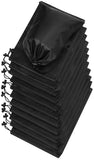 PALTERWEAR Drawstring Pouch (8 x 11 Inch, 12 Pack, Black) Nylon Cinch Bag with Toggle for Travel, Gym and Storage