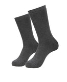 Jockey 7150 MenS Microfiber And Compact Cotton Stretch Crew Length Thermal Socks With Staywarm Technology_ Charcoal Melange_Fre