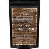 Lapew Rustic Teakwood Carpet Deodorizer Powder - Pet Safe Freshener for Vacuuming | Scented Odor Eliminator for Home | 16 oz