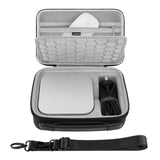 GEEKRIA Mini PC Hard Shell Case, Compatible with Apple 2024 Mac Mini M4 / M4 Pro Travel Carrying Bag, Fit for Magic Mouse, Track
