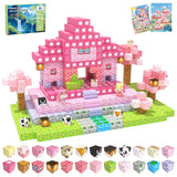 SSAWER Magnetic Blocks, 48PCS Magnetic Tiles Building Blocks, Magnet Cubes STEM Sensory Game Toys Christmas Birthday Gifts for K