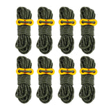 Smithok 8 Pack 4mm Guy Lines Ultralight Tent Cords with Aluminum Adjuster Tensioner Outdoor Camping Guylines Ropes for Tent Tarp