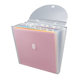 Advantus Expandable Paper Organizer, Accordion File Organizer, Important Document Holder, Clear With 12 Pockets, White, 12X12 In