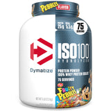 Dymatize x Fruity Pebbles ISO100 Whey Protein Powder Isolate, 25g of Protein, 5.5g BCAAs, 120 Cal., Gluten Free, 1g Fat, 1g Suga