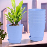 Kuber Industries Pack Of 6 Flower Pot | Flower Pot For Living RoomOffice | Flower Planters For HomeOfficeLawns & Garden DCor 