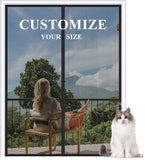 Customized Hanging Screen Door (Max-Width: 43 inch), Scratch-Proof Polyester, Pet Friendly, Keep Annoying Creatures Out, Easy In
